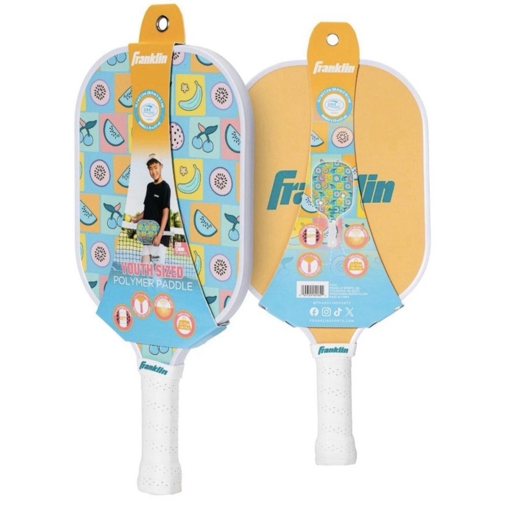 Franklin Pickleball Paddle Youth One‎ Size Blue/Multi New Polymer Fiberglass